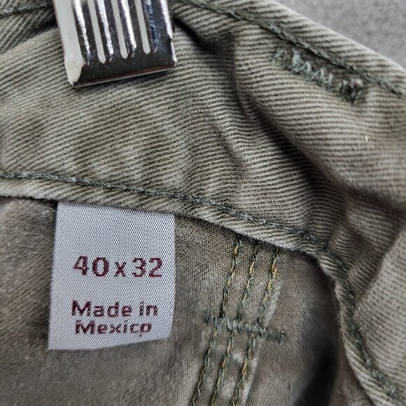 Carhartt Gray Canvas Dungaree Carpenter Work Men Pants 40x32 Cargo Relaxed Fit * - Picture 5 of 16